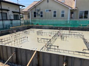 配筋工事：基礎の骨組みを作る②