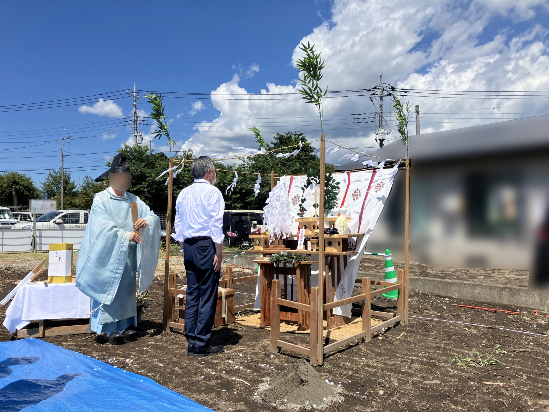 【有料老人ホーム】安中市で木造2階建て有料老人ホームの地鎮祭を執り行いました。