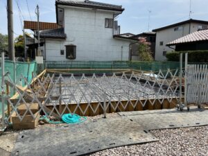 高崎市 戸建賃貸 基礎工事